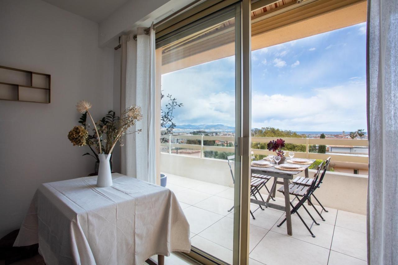 Vue Mer, Terrasse Et Parking Prive Antibes Exterior foto